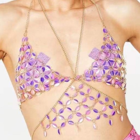 Arabian Top Sexy Short Womenswear Lady Chic - Picture 2 of 3